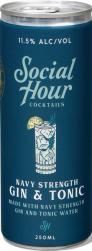 Social Hour Cocktails - Gin & Tonic (250ml can) (250ml can)