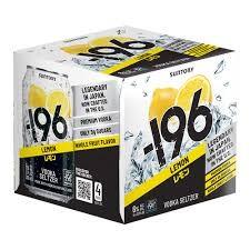 Suntory - Minus 196 Vodka Seltzer Lemon Cocktail (4 pack 355ml cans) (4 pack 355ml cans)