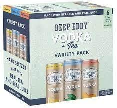 Deep Eddy - Vodka + Soda Lime, Lemon, Ruby Red Variety Pack (6 pack 355ml cans) (6 pack 355ml cans)