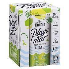 Jose Cuervo - Playa Mar Hard Seltzer Lime (4 pack 355ml cans) (4 pack 355ml cans)
