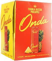 Onda - Sparkling Tequila Pineapple 4 Pack (4 pack 355ml cans) (4 pack 355ml cans)