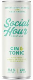 Social Hour Cocktails - Gin & Tonic (250ml can) (250ml can)